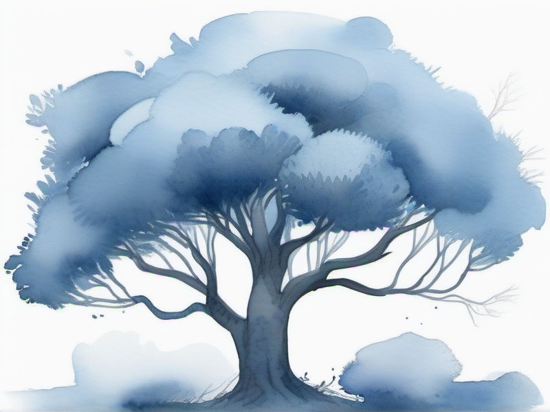 Illustration aquarelle arbre patrimonial